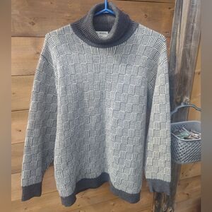 "Braemar by Jeremy Scott" Wool Blend Turtleneck - Medium - 1990s Vintage
